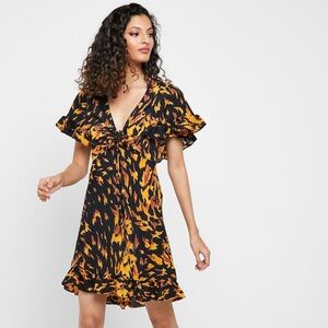 Topshop Ruffle Hem Dress Size 10